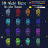 Cross 3D Night Light, Attivolife Jesus Illusion Hologram Lamp 16 color